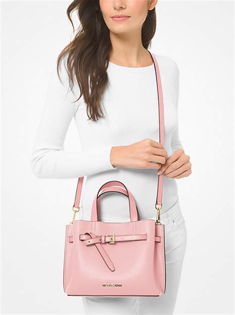 moxlet satchel michael kors|Emilia Small Pebbled Leather Satchel .